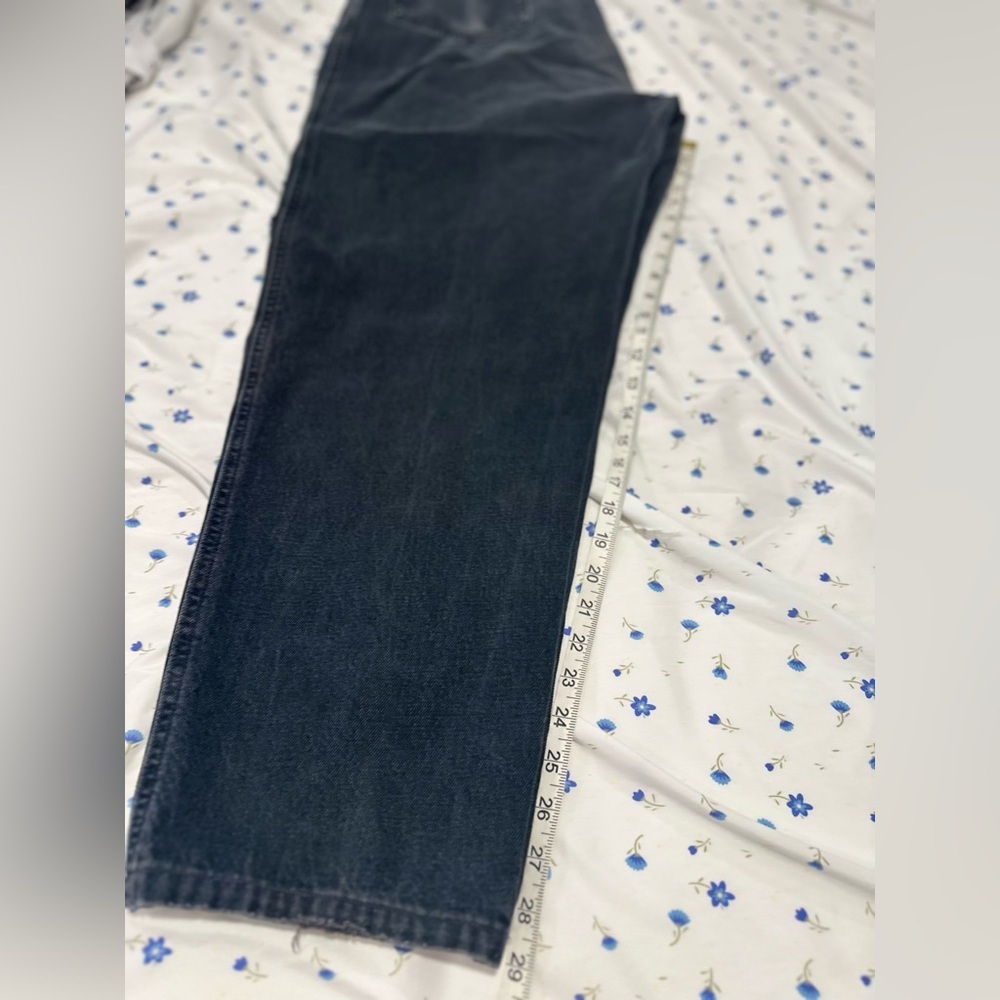 VTG Y2K 90s Lee Jeans Black Denim Baggy High Rise Faded Relaxed Mom Jeans. - Picture 4 of 13